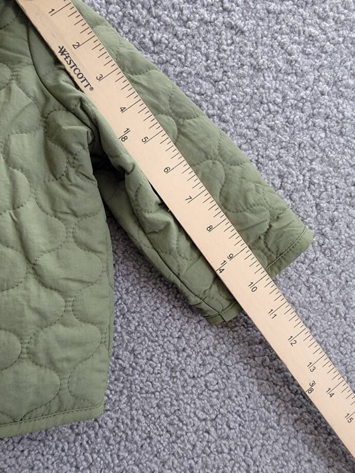 First Impressions Quilted Micro-Fleece-Lined Hooded Jacket Baby Boys 6-9M Pine