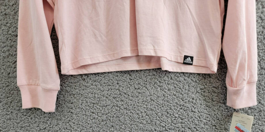 adidas Long-Sleeve T-Shirt & Flare Pants Set Little Girls 5 Pink/Black Pullover