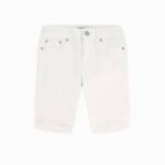 Calvin Klein Skinny Denim Bermuda Shorts Big Girls 12 Whiteout Solid Zip/Button
