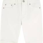 Calvin Klein Skinny Denim Bermuda Shorts Big Girls 16 Whiteout Solid Zip/Button