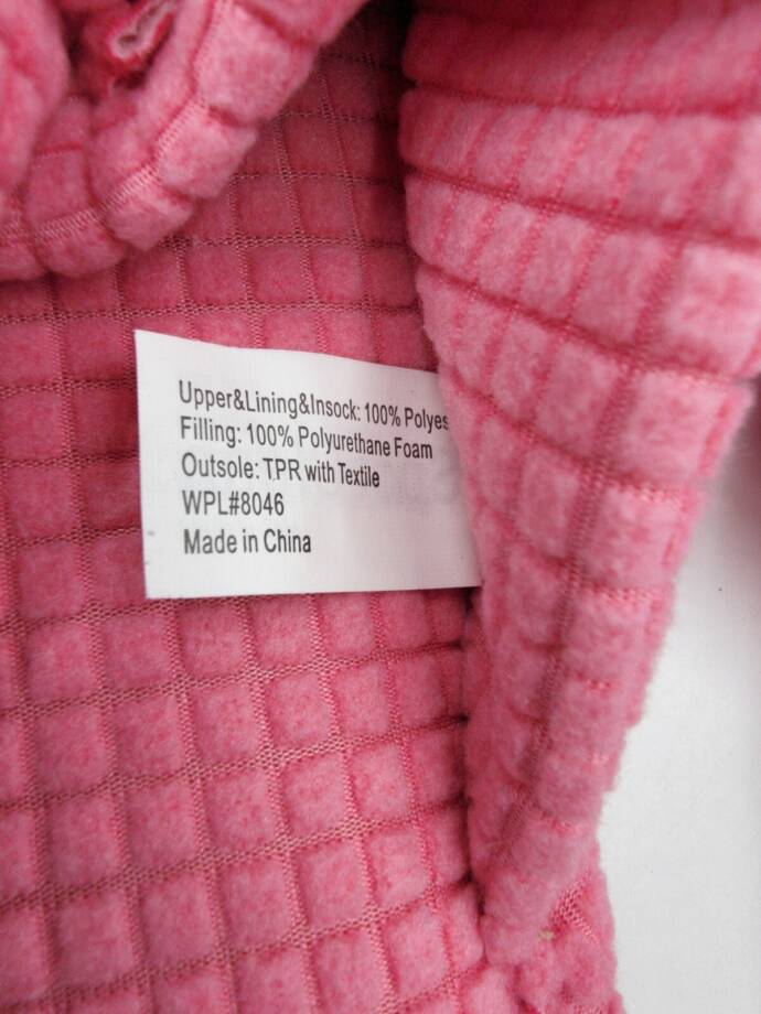 Charter Club Textured Knot-Top Slippers Women's M 7-8 US Pink Taffy Slip On