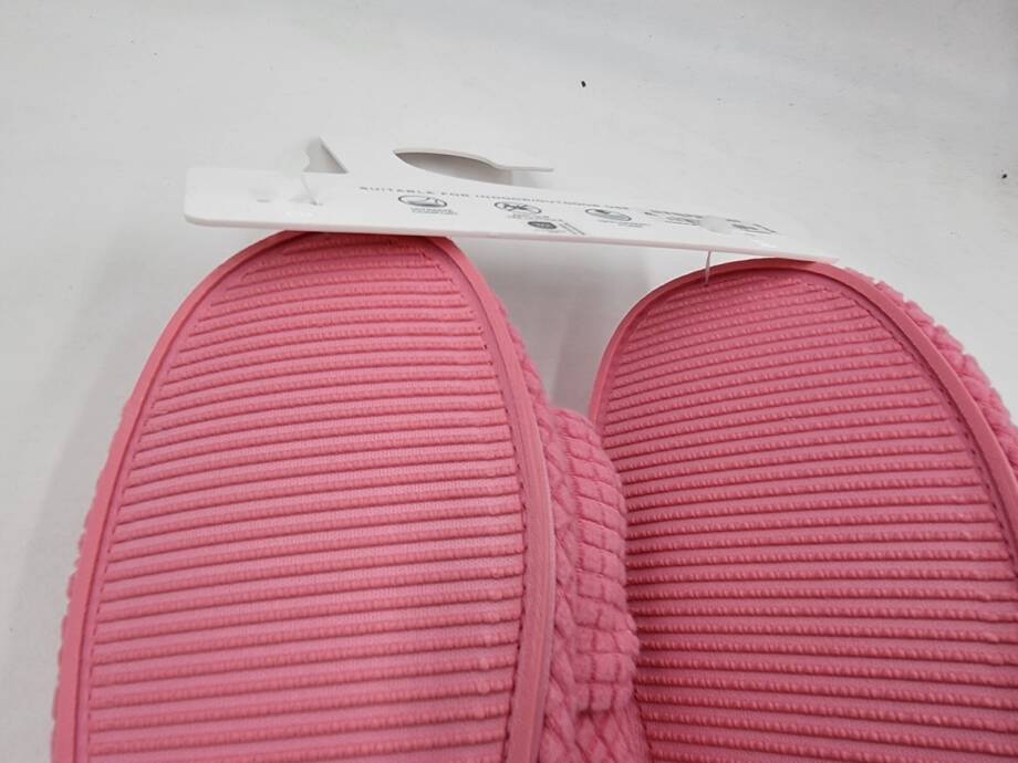 Charter Club Textured Knot-Top Slippers Women's M 7-8 US Pink Taffy Slip On