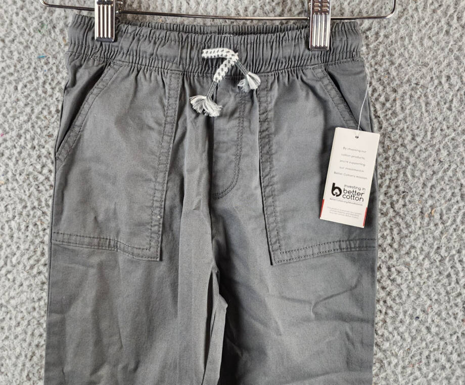 Epic Threads Twill Jogger Pants Little Boys 3T Rhino Grey Elastic Waistband