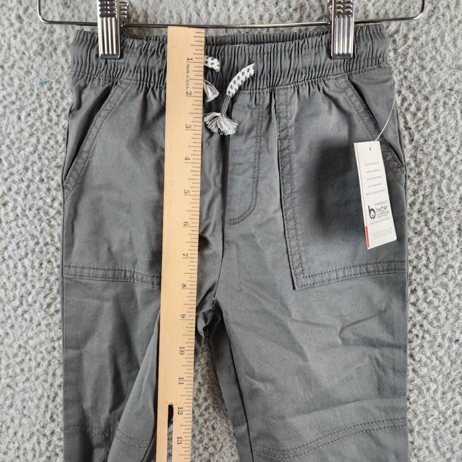 Epic Threads Twill Jogger Pants Little Boys 3T Rhino Grey Elastic Waistband