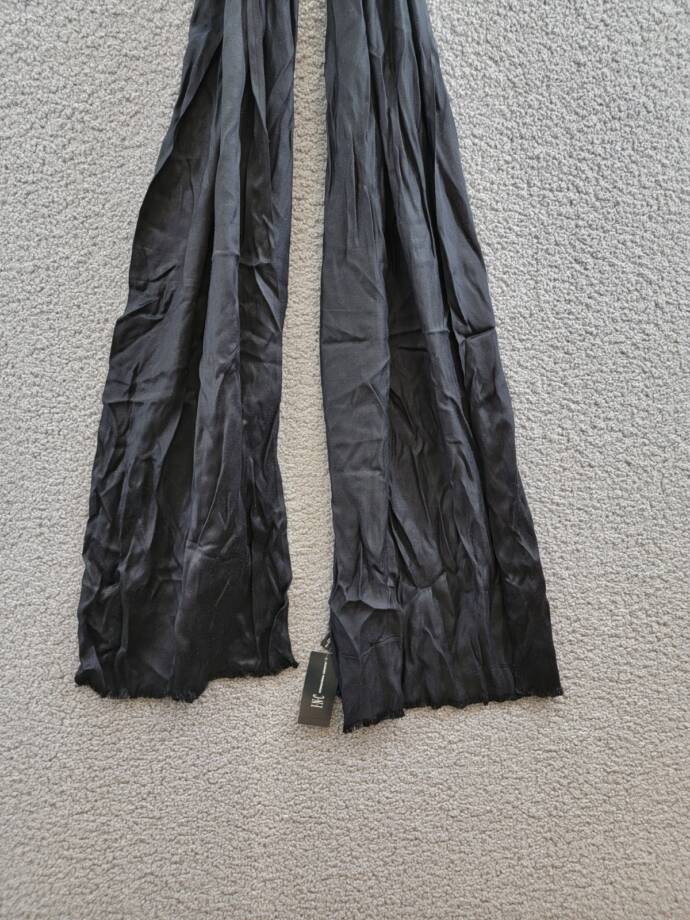 INC International Concepts Wrap & Scarf in One Women's One Size Black Solid