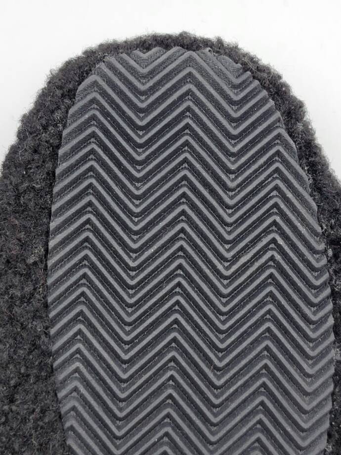 Alfani Shearling Slide Boxed Slipper Women's S (5-6) Black Closed Toe Slip On