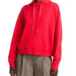 Velvet by Graham & Spencer Hooded Sweatshirt Women's XS Ruby Red Kangaroo Pocket