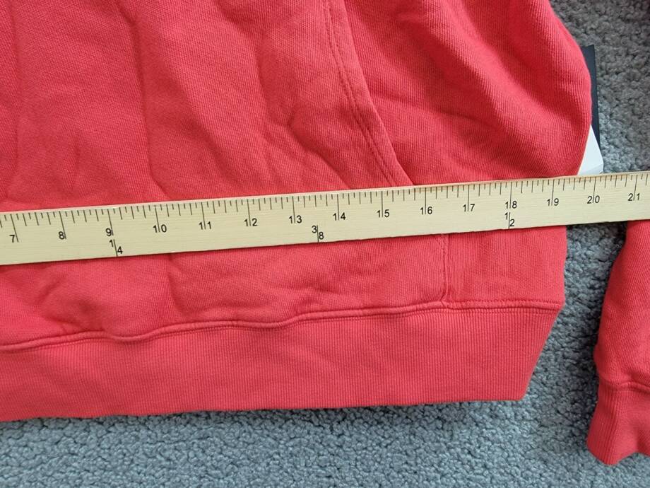 Velvet by Graham & Spencer Hooded Sweatshirt Women's XS Ruby Red Kangaroo Pocket