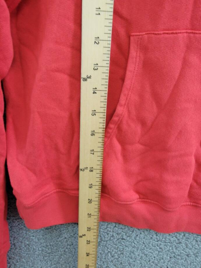 Velvet by Graham & Spencer Hooded Sweatshirt Women's XS Ruby Red Kangaroo Pocket