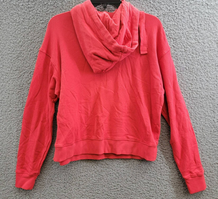 Velvet by Graham & Spencer Hooded Sweatshirt Women's XS Ruby Red Kangaroo Pocket