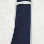 Perry Ellis Stuben Check Tie Men's One Size Navy Classic Design Pointed Style +