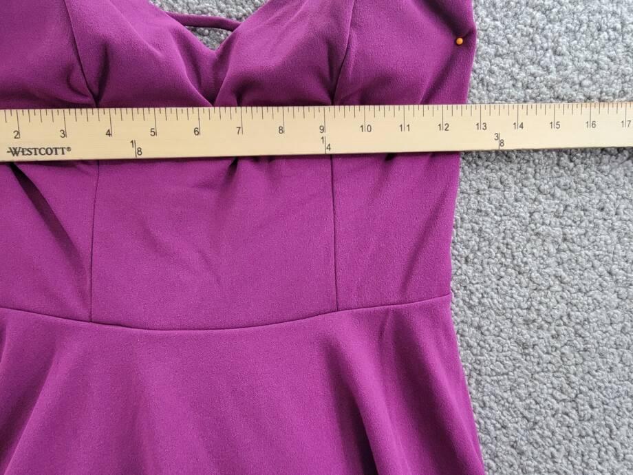 City Studio Sweetheart-Neckline Fit & Flare Dress Juniors' 3/4 Orchid Back Zip