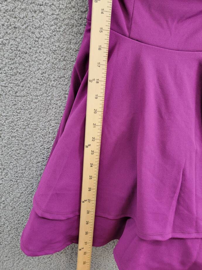 City Studio Sweetheart-Neckline Fit & Flare Dress Juniors' 3/4 Orchid Back Zip