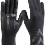Isotoner Signature Water-Resistant Heritage Chevron Gloves Women's L/XL Black