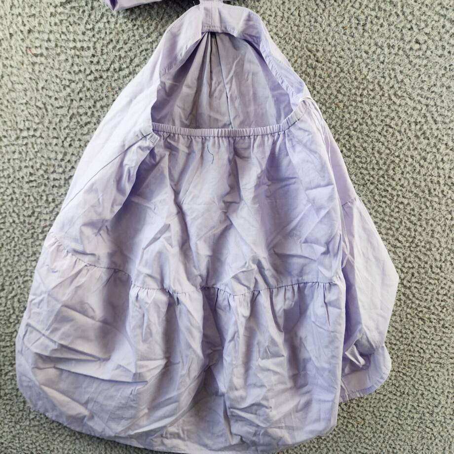 STEVE MADDEN Amanda Mini Dress Women's S Pastel Lilac Cap Sleeves V-Neckline