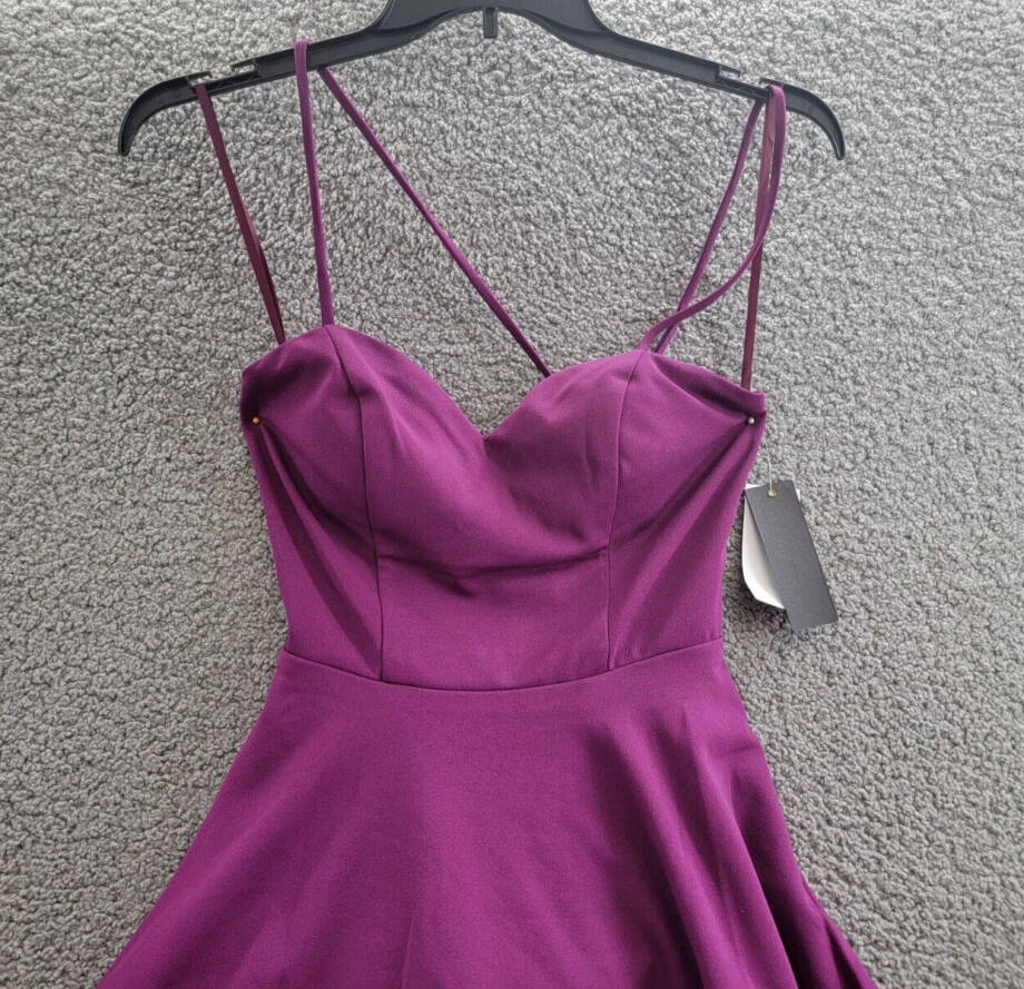 City Studios Sweetheart-Neckline Fit & Flare Dress Juniors' 0 Party Pink Ruffled