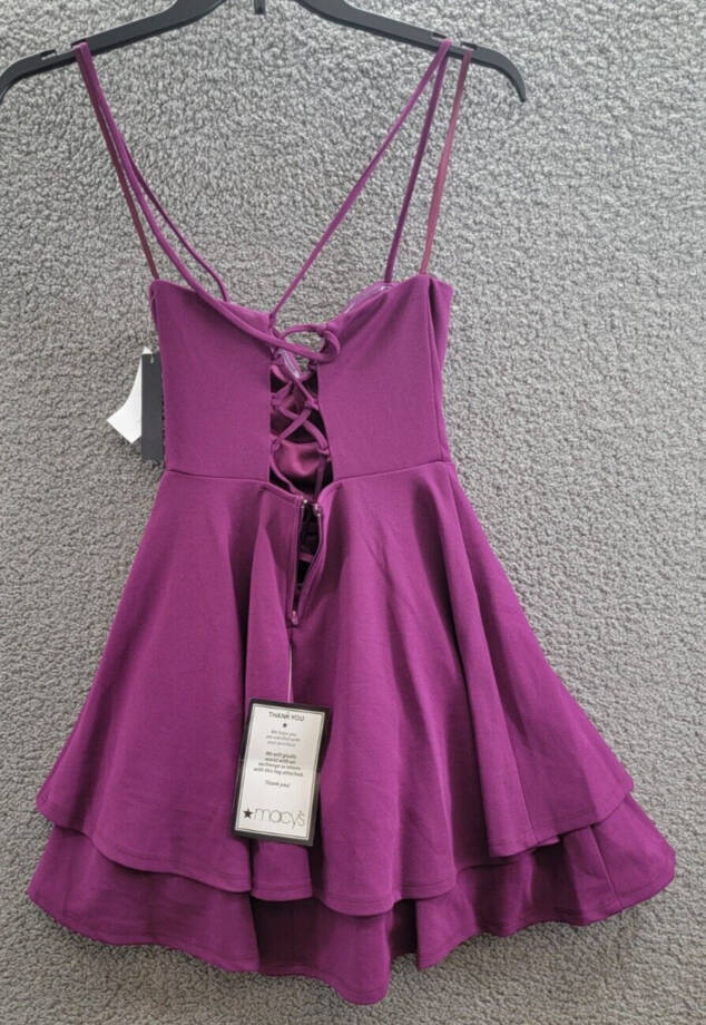 City Studios Sweetheart-Neckline Fit & Flare Dress Juniors' 0 Party Pink Ruffled