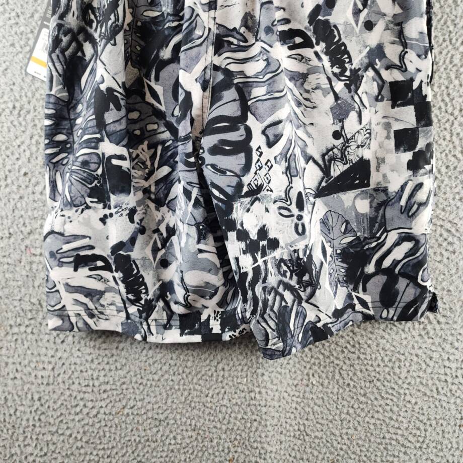 Speedo Printed Bondi Basin 9" Boardshorts Men's S Monument Elastic Waist