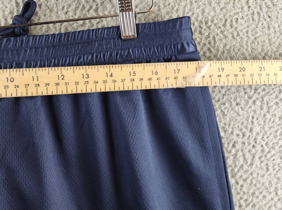 Reebok Regular-Fit Logo-Print Mesh Basketball Shorts Men's XL Vector Navy Pullon