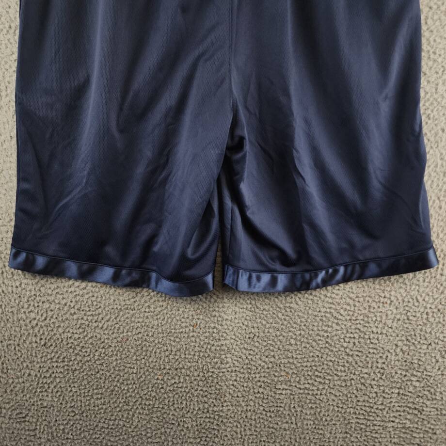 Reebok Regular-Fit Logo-Print Mesh Basketball Shorts Men's XL Vector Navy Pullon