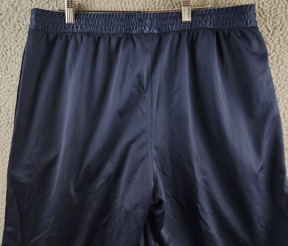Reebok Regular-Fit Logo-Print Mesh Basketball Shorts Men's XL Vector Navy Pullon