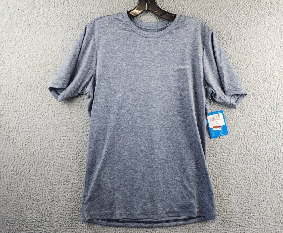 Columbia Hike Moisture-Wicking Crew Neck T-shirt Men's Small Collegiate Navy