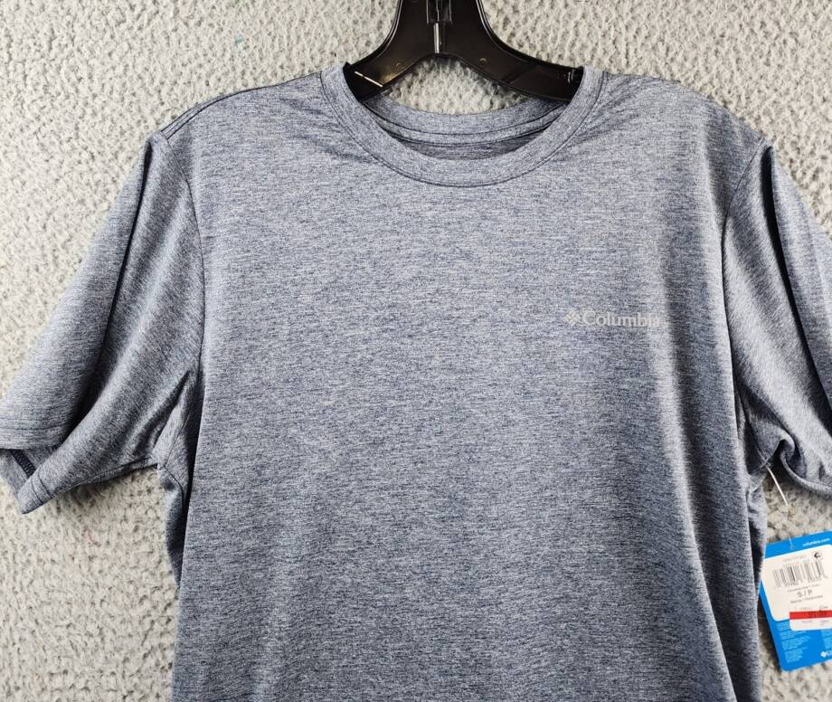 Columbia Hike Moisture-Wicking Crew Neck T-shirt Men's Small Collegiate Navy