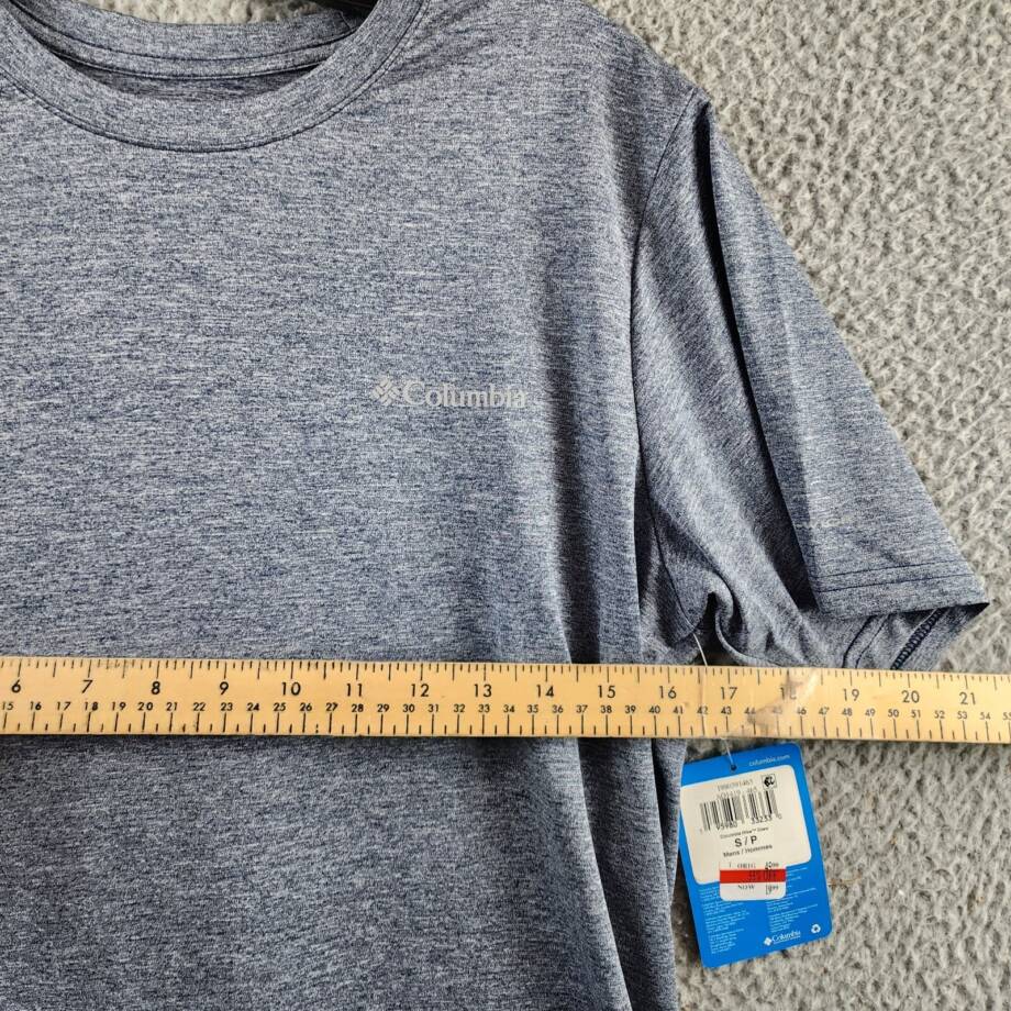 Columbia Hike Moisture-Wicking Crew Neck T-shirt Men's Small Collegiate Navy