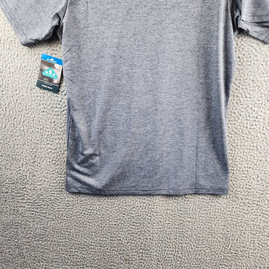 Columbia Hike Moisture-Wicking Crew Neck T-shirt Men's Small Collegiate Navy