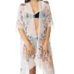 I.N.C. International Concepts Butterfly Floral Kimono Cover-Up Women's OS Multi