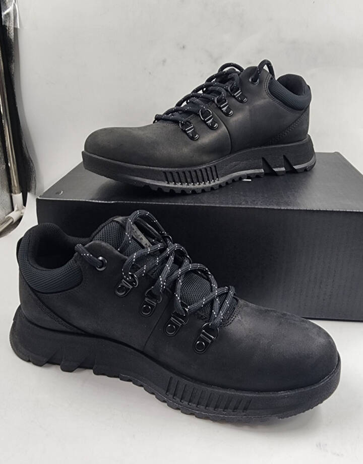SOREL Mac Hill Lite Hiker Low Waterproof Sneakers Men's 8 Black Lace Up Closure
