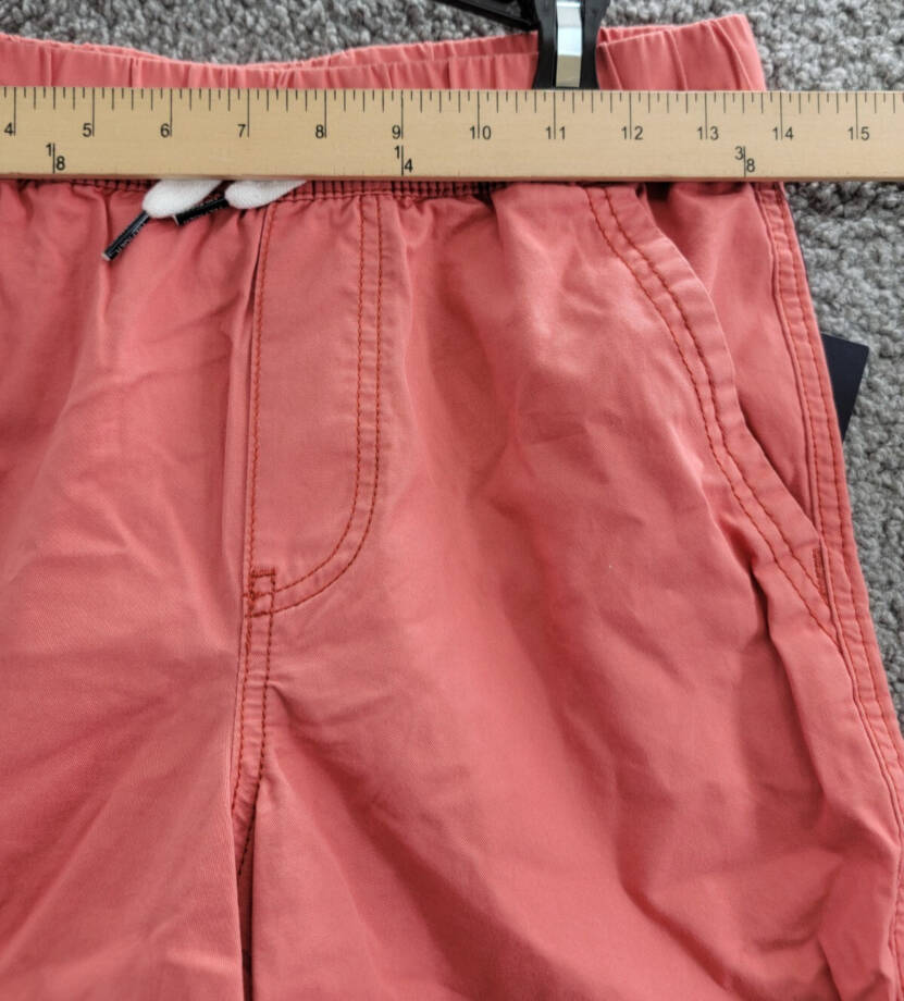 Tommy Hilfiger Pull-On Shorts Big Boys M 10/12 Sangria Solid Drawstring Waist