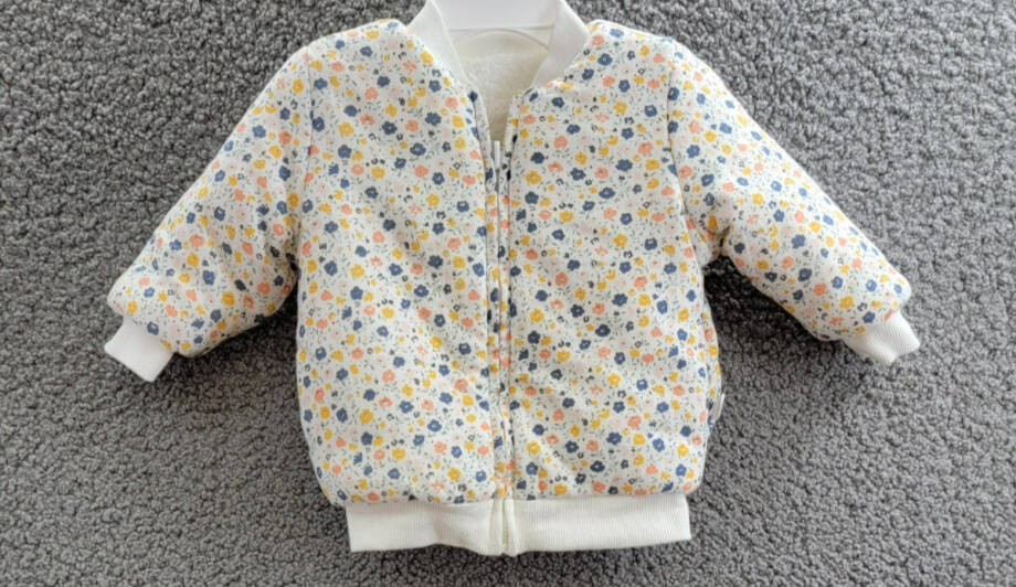 First Impressions Reversible Faux-Sherpa Jacket Baby Girls 6-9Mos Multi Full Zip