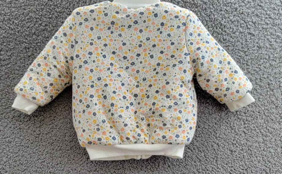 First Impressions Reversible Faux-Sherpa Jacket Baby Girls 6-9Mos Multi Full Zip