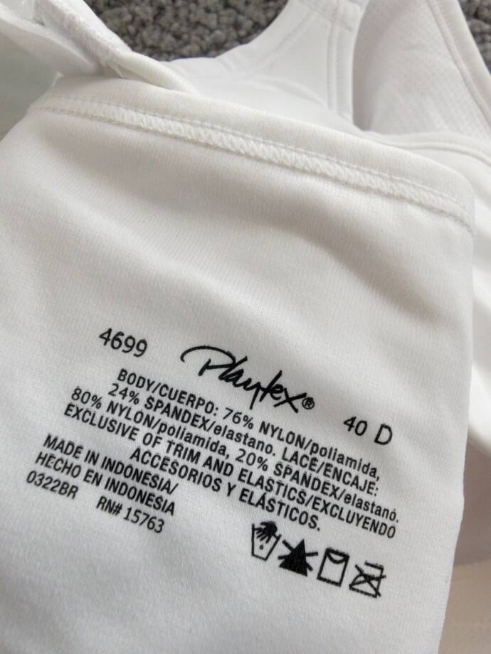 Playtex 18 Hour® Bounce Control Convertible Full Wireless Bra Women's 40D White