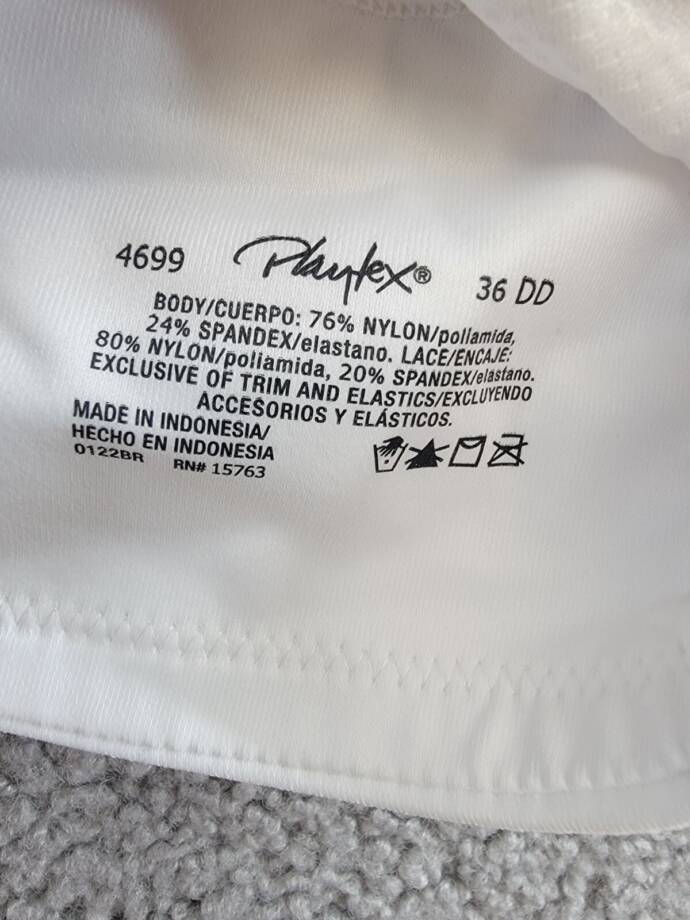 Playtex 18 Hour® Bounce Control Convertible Wireless Bra Women's 36DD White