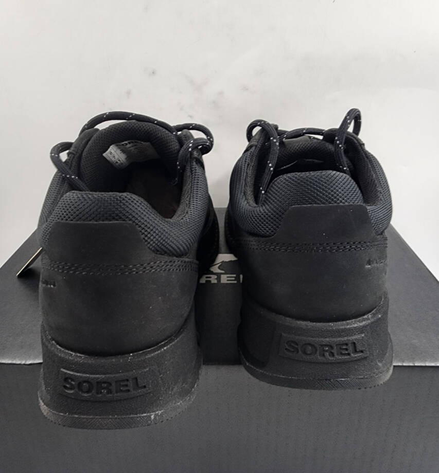 SOREL Mac Hill Lite Hiker Low Waterproof Sneakers Men's 8 Black Lace Up Closure