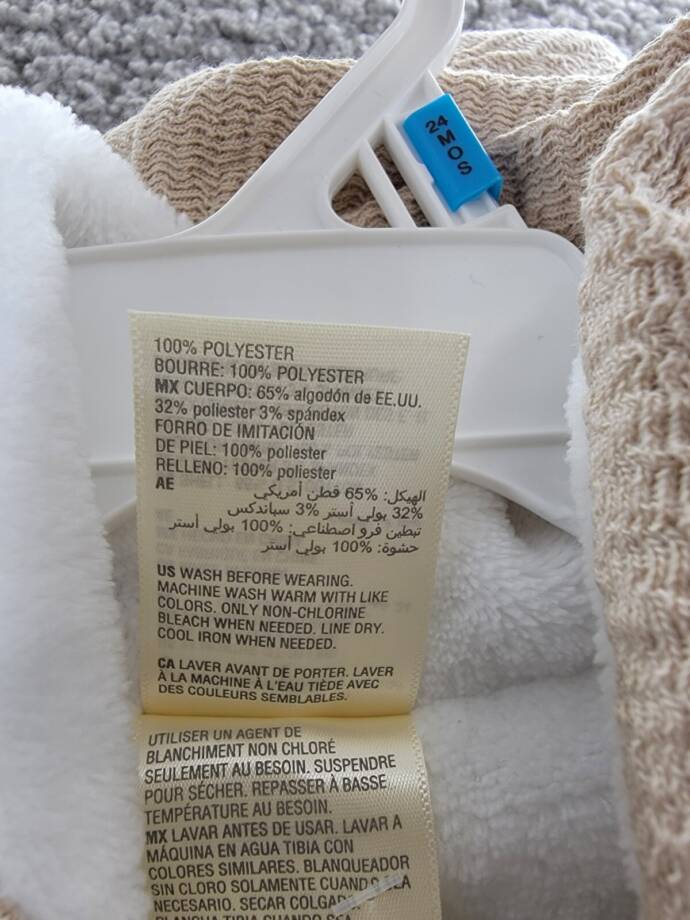 First Impressions Sweater-Knit Faux-Sherpa-Lined Hooded Jacket Unisex Baby 24Mos
