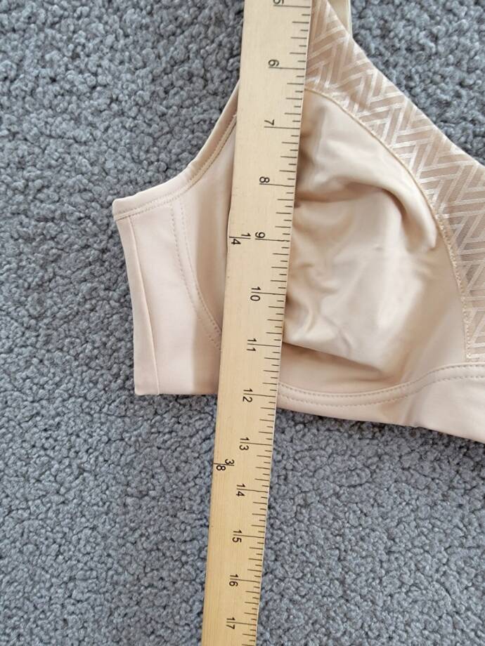 Playtex 18 Hour Bounce Control Wire Free Bra Women's 36D Taupe Hook & Eye Back