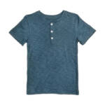 Appaman Day Party Henley Tee Boys' 16 Ensign Blue Partial Button Front Closure