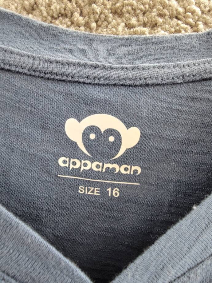 Appaman Day Party Henley Tee Boys' 16 Ensign Blue Partial Button Front Closure