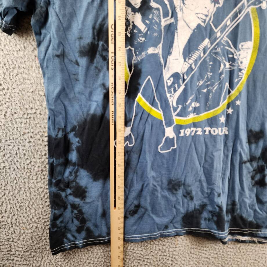 Philcos David Bowie Graphic Tee Mens XL Blue Wash Crewneck Short Sleeve Pullover