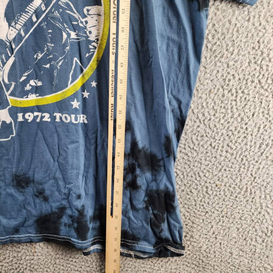 Philcos David Bowie Graphic Tee Mens XL Blue Wash Crewneck Short Sleeve Pullover