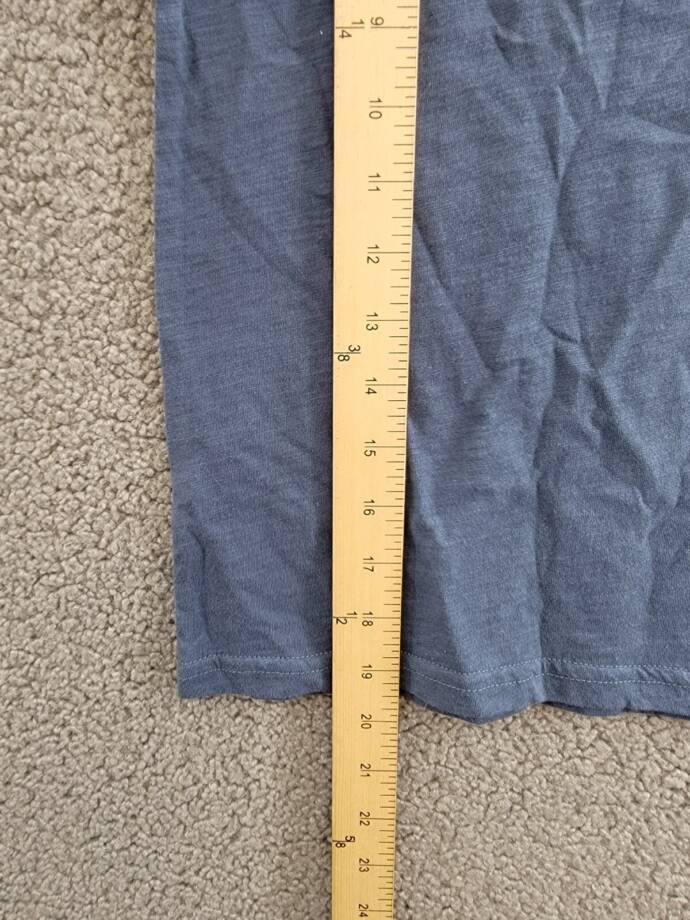 Appaman Day Party Henley TShirt Boys 7 Ensign Blue Heather Short Sleeve Pullover