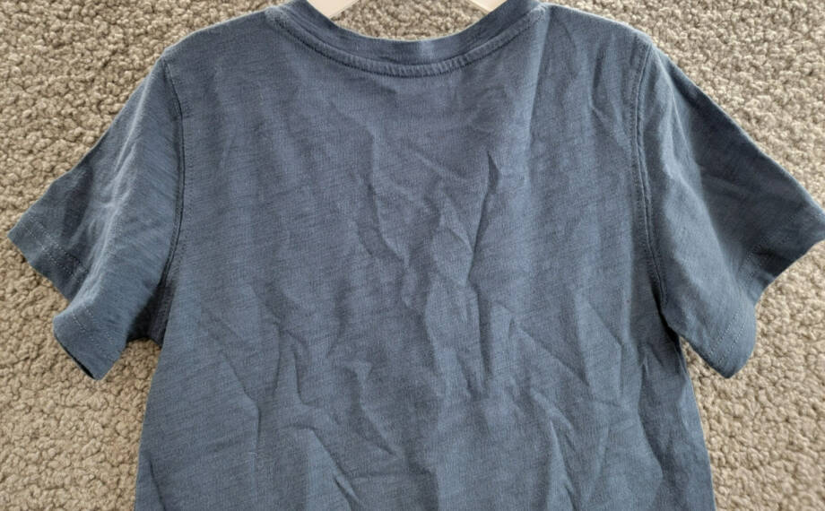 Appaman Day Party Henley TShirt Boys 7 Ensign Blue Heather Short Sleeve Pullover