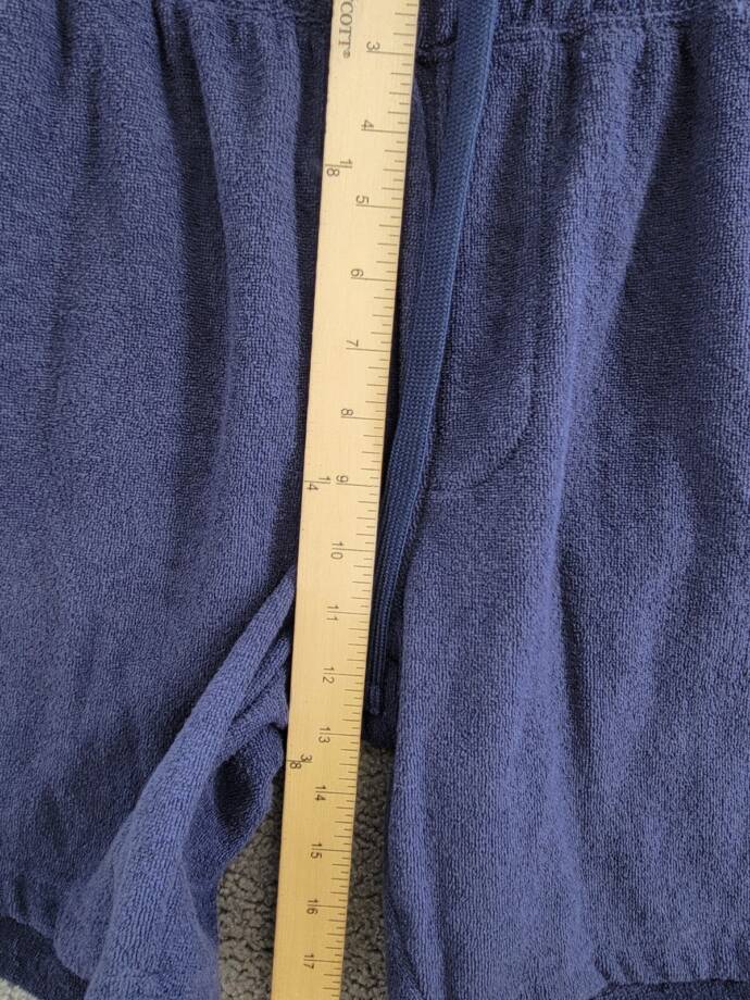Weatherproof Vintage Regular Fit Drawstring Shorts Men's XL Navy With Pockets
