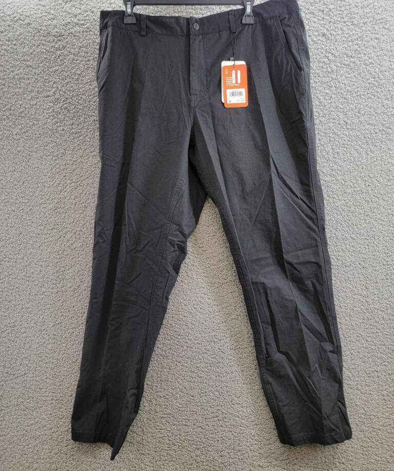 Bass Outdoor Baxter Twill Stretch Chino Pants Men's L Black Zip/Button Closure