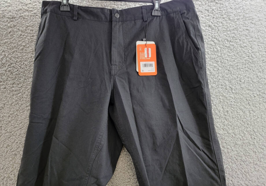 Bass Outdoor Baxter Twill Stretch Chino Pants Men's L Black Zip/Button Closure