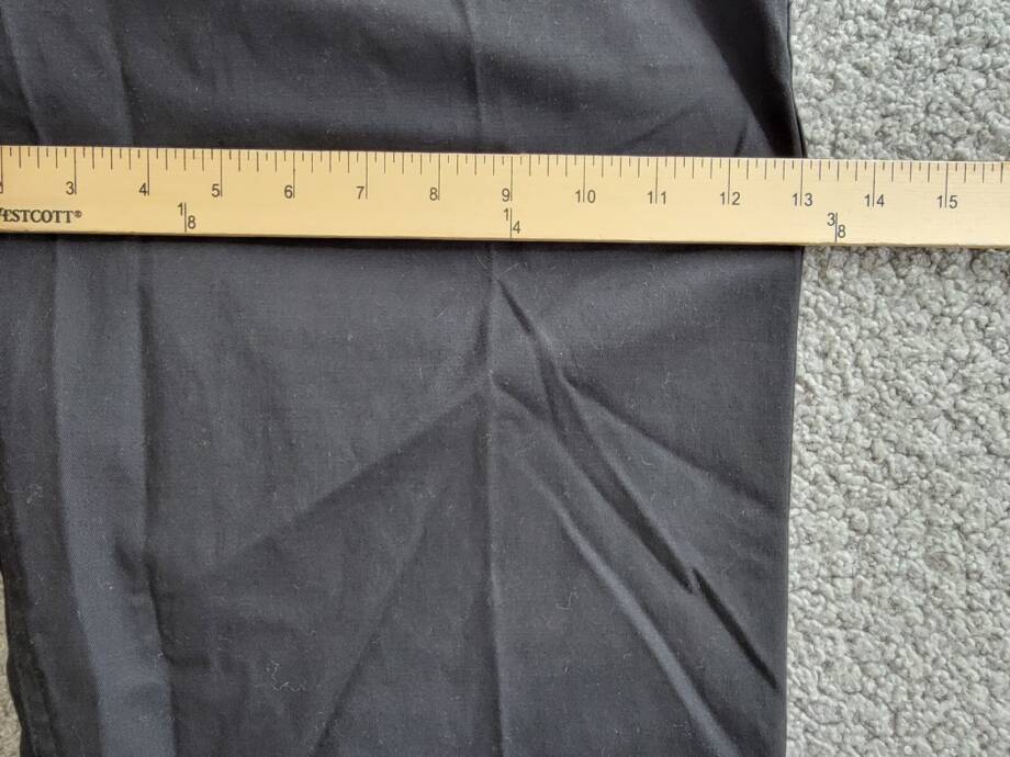 Bass Outdoor Baxter Twill Stretch Chino Pants Men's L Black Zip/Button Closure