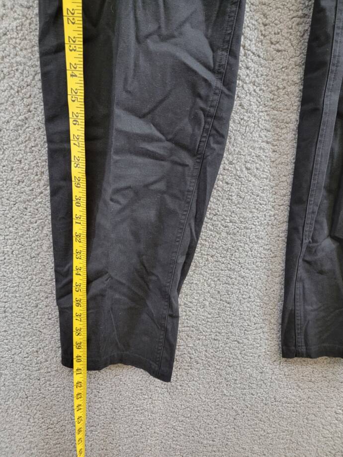 Bass Outdoor Baxter Twill Stretch Chino Pants Men's L Black Zip/Button Closure